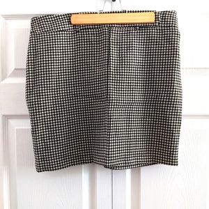 Mimi maternity wool houndstooth skirt